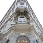 Carvings on the Cartier building